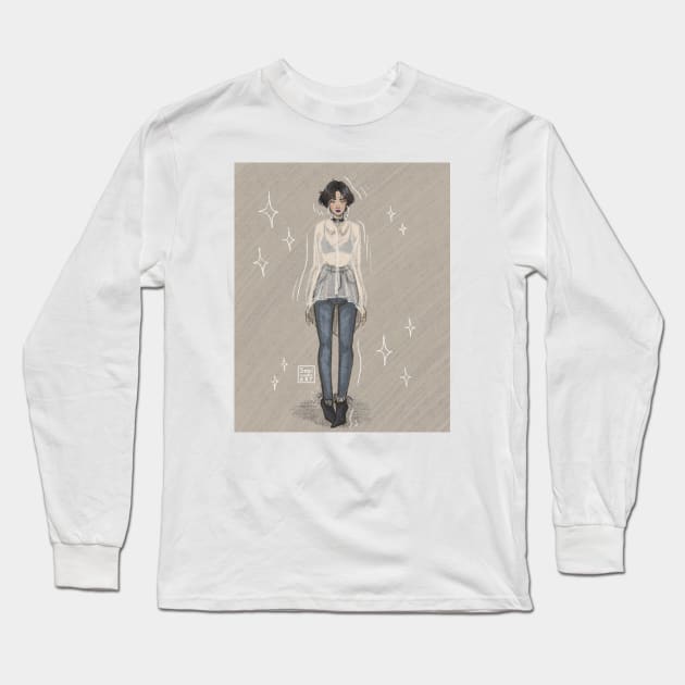 kpop outfit Long Sleeve T-Shirt by SosiCreatesArt